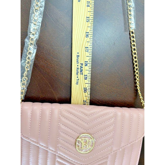Studio BADGLEY MISCHKA QUILTED CONVERTIBLE CROSSBODY BAG BLUSH PINK Gold NWT $99 - Picture 2 of 9